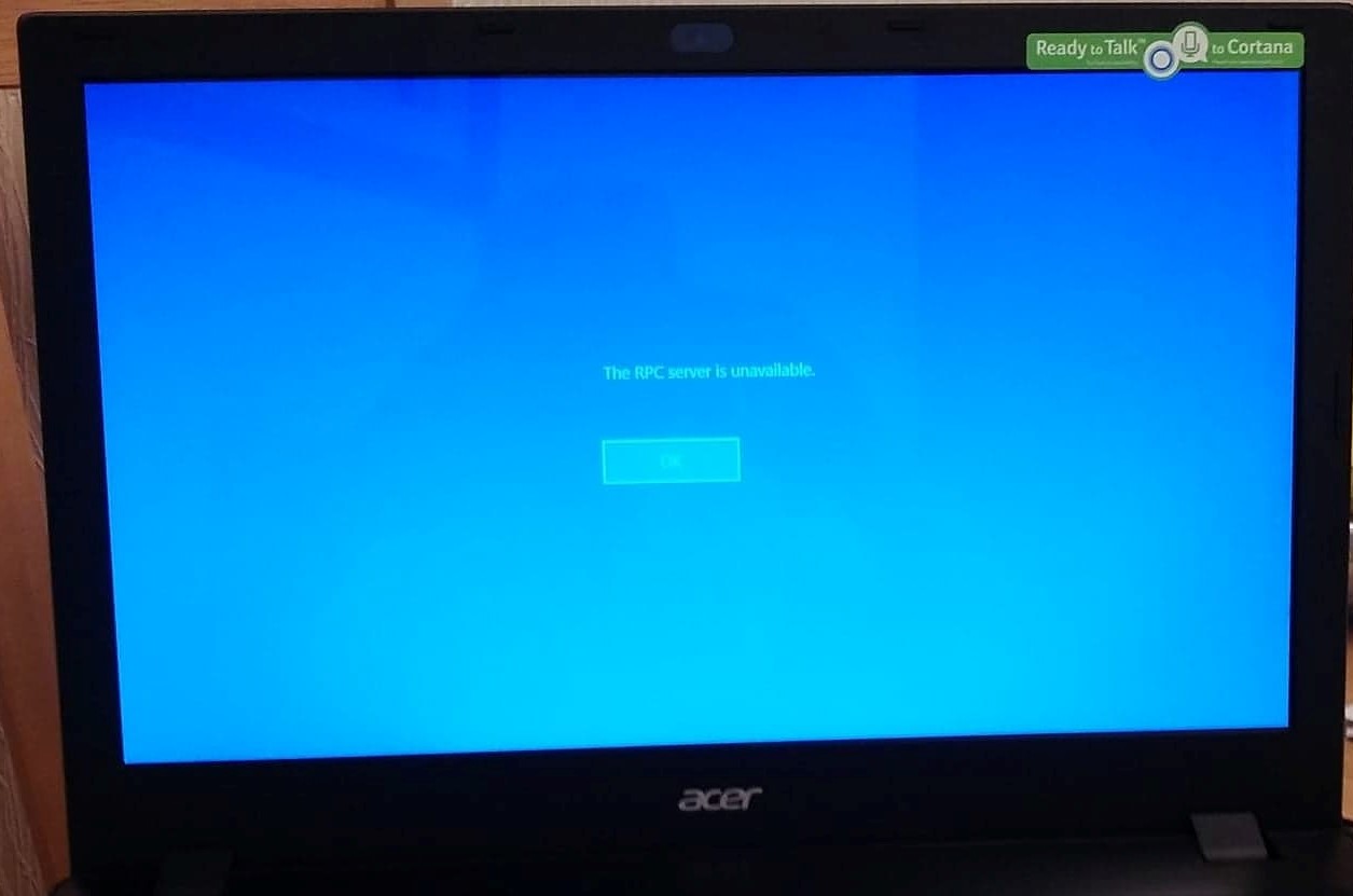 The RPC server is unavailable - Windows 10 error ea401d1c-2446-4b44-9312-aa72c8b27947?upload=true.jpg