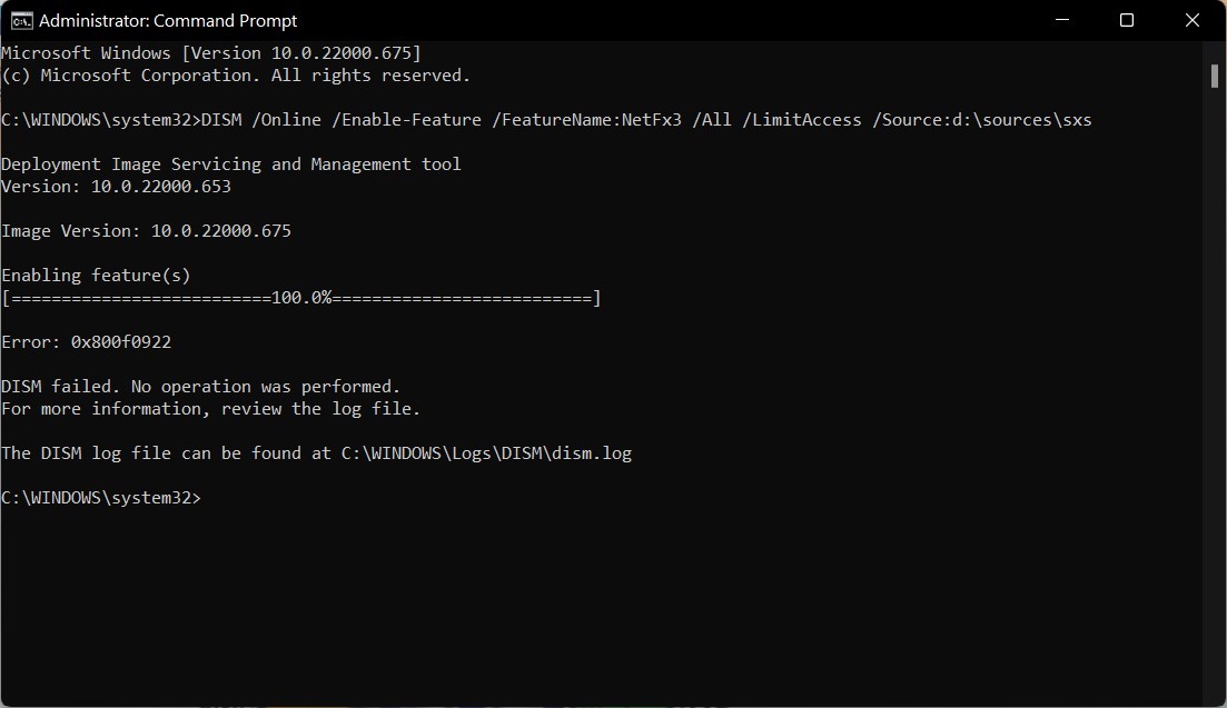 error code 0x800f0922 trying to install net framework 3.5 windows 11 home ea4f599f-fcb1-4f9c-bc05-af42c5ba7e47?upload=true.jpg