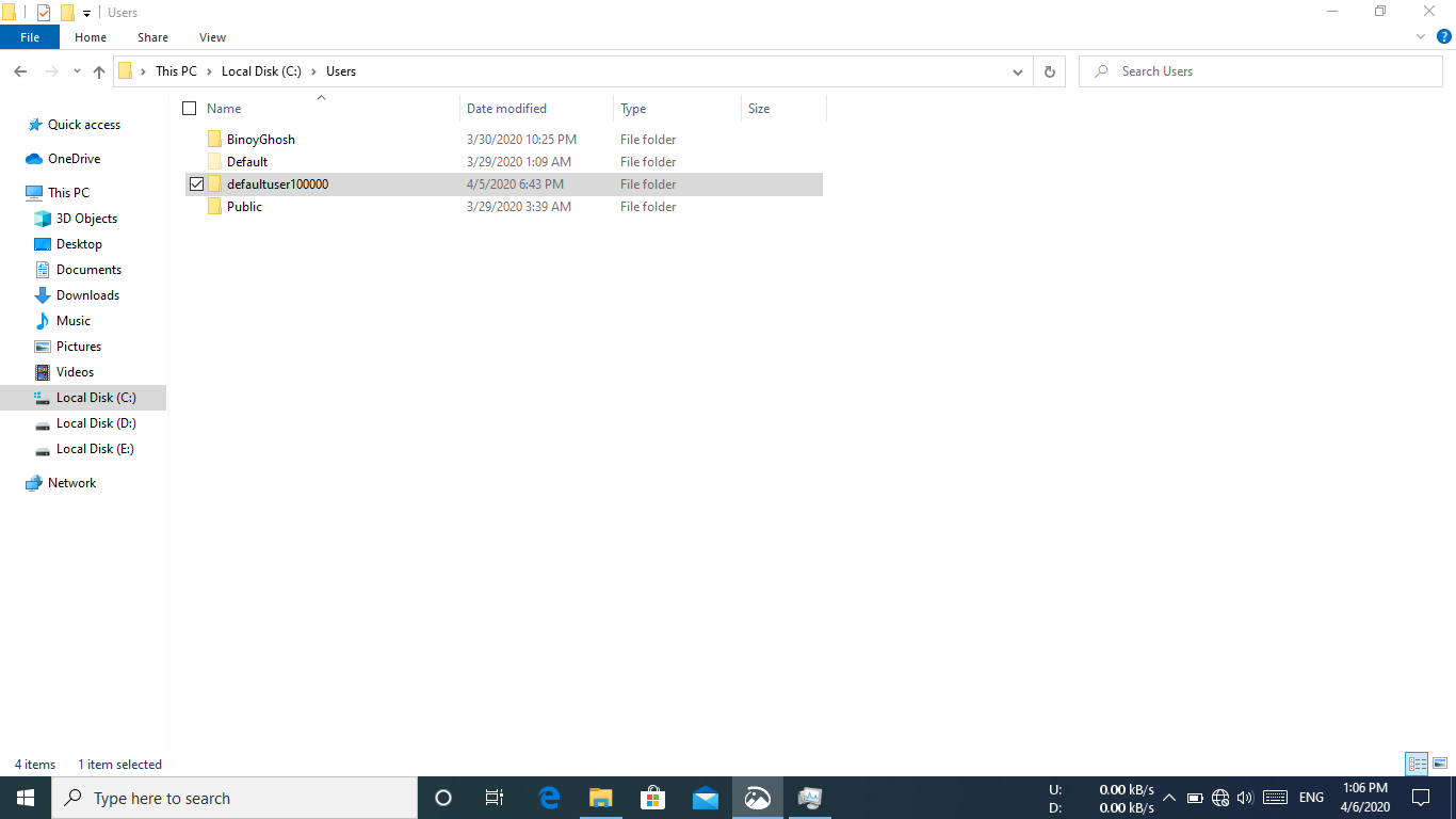 "defaultuser100000" Folder Found In "C:\Users" ea5e48b4-aeea-4885-8f69-02d74ec545cf?upload=true.png