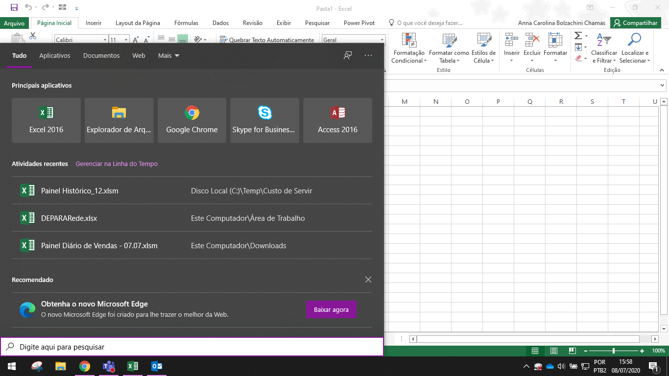 O F9 não está funcionando no Excel ea8a36d2-fce1-4cd8-98ff-6ee5b4b87125?upload=true.png