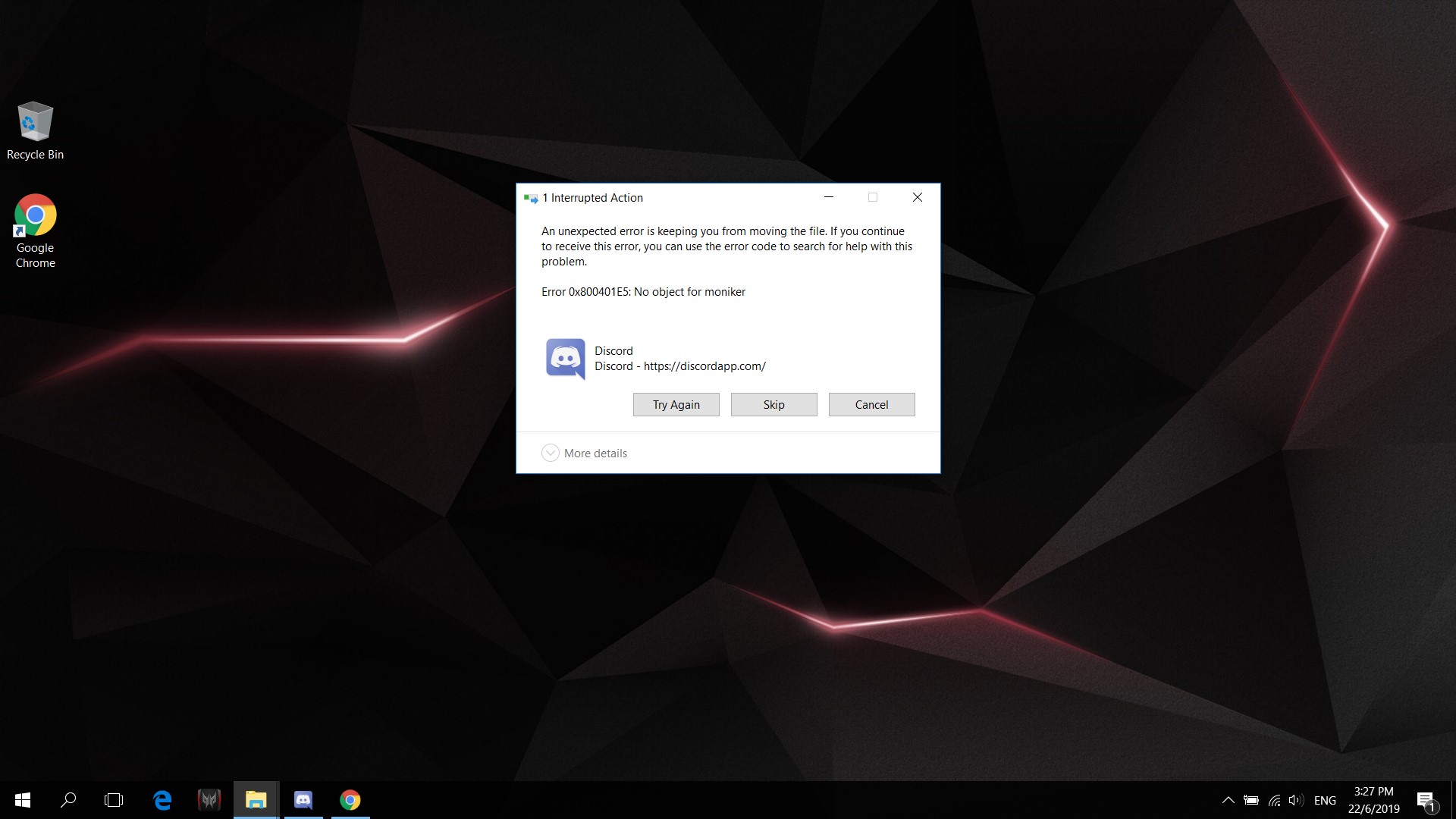 After i make a few changes to my disks now i cant put any shortcuts or new folders on my... ea93ebc1-f4d0-4d9e-809b-da32174a90dd?upload=true.jpg