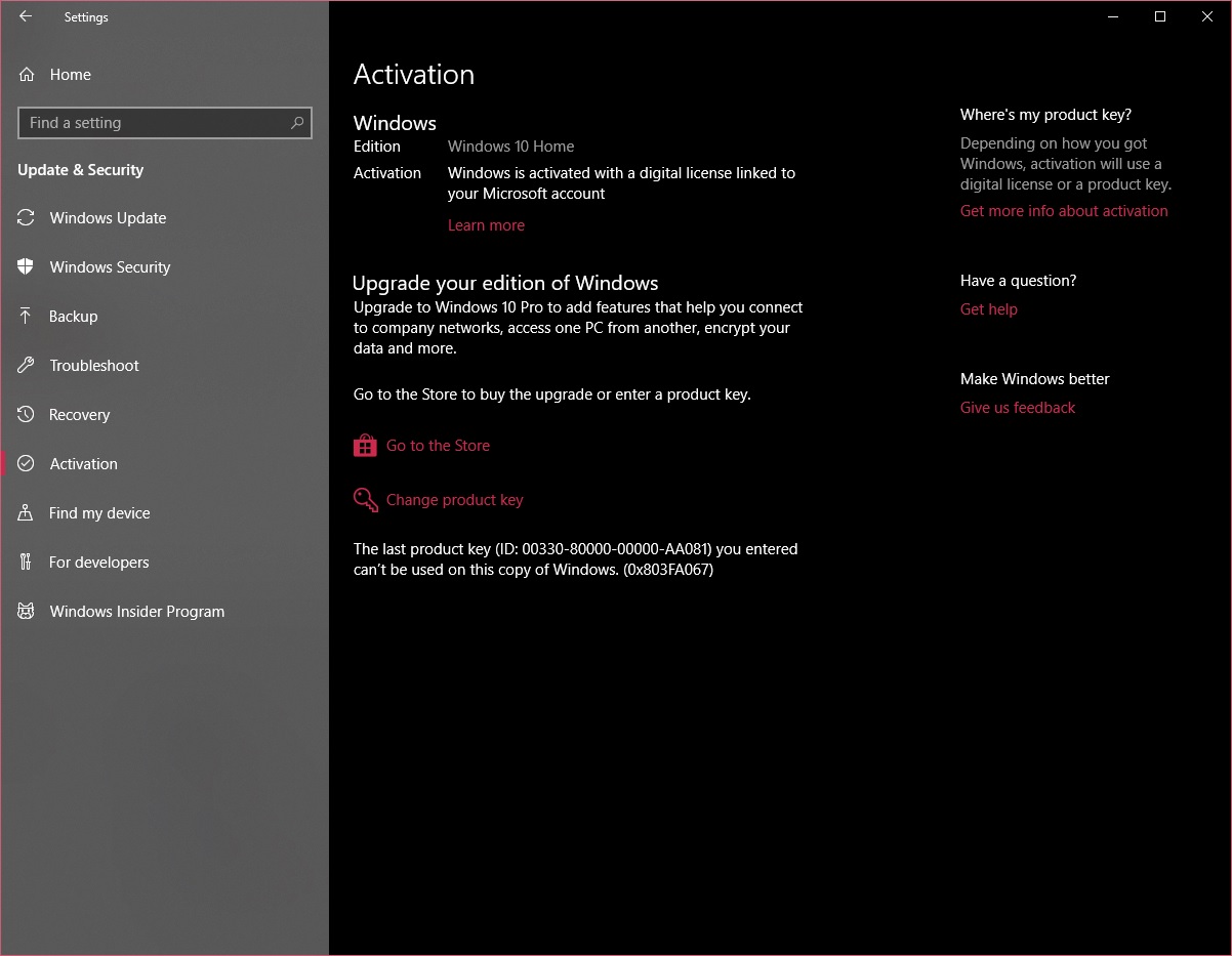 Upgrade issue from Home to Pro eaee6332-8a88-41b6-9ea3-d02e2536a86b?upload=true.jpg