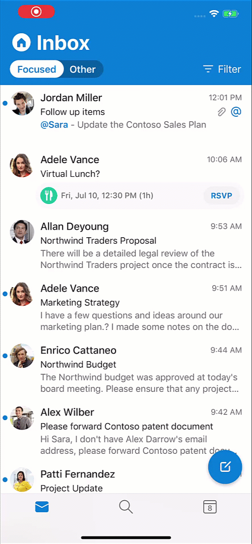 Get more control of your day with Microsoft 365 and new Outlook Easily-add-a-task-to-To-Do-from-Outlook-mobile..gif