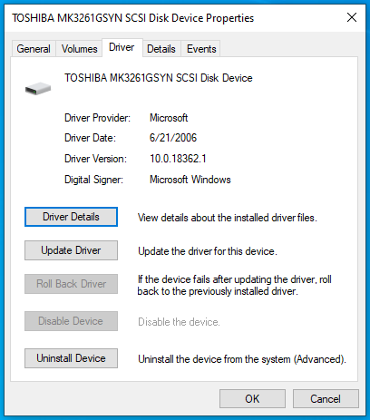Toshiba Hard Disk Drive MK3261GSYN not responding! I have a lot of important files there... ebb0835b-1c32-442f-a6e5-ed705072f950?upload=true.png