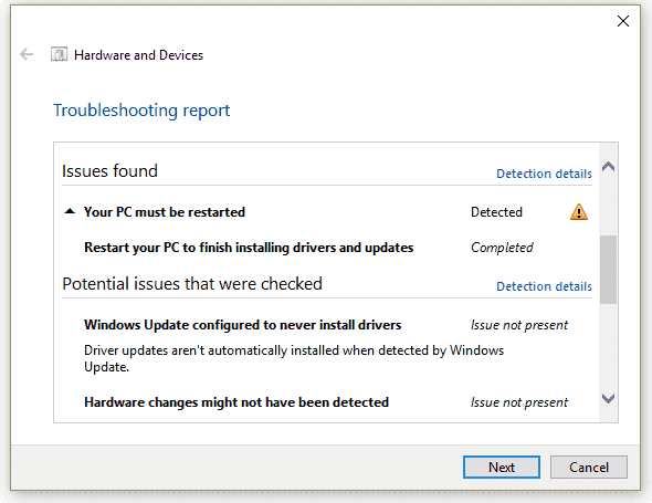 Windows 10 Device Performance and Health incorrectly reporting driver issue ec5c926e-149f-418a-868b-270481345bfb.png