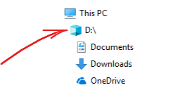 How do I get rid off d:drive now having 3D objects icon? ecdacede-b782-4cd0-adf7-ad74bcabd9fe?upload=true.png