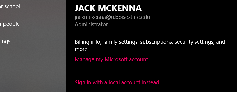 My school account (it's gmail..) is apparently my administrator microsoft account, I'm... ed0db218-c78d-4fd4-a2f9-a93ea8479081?upload=true.png
