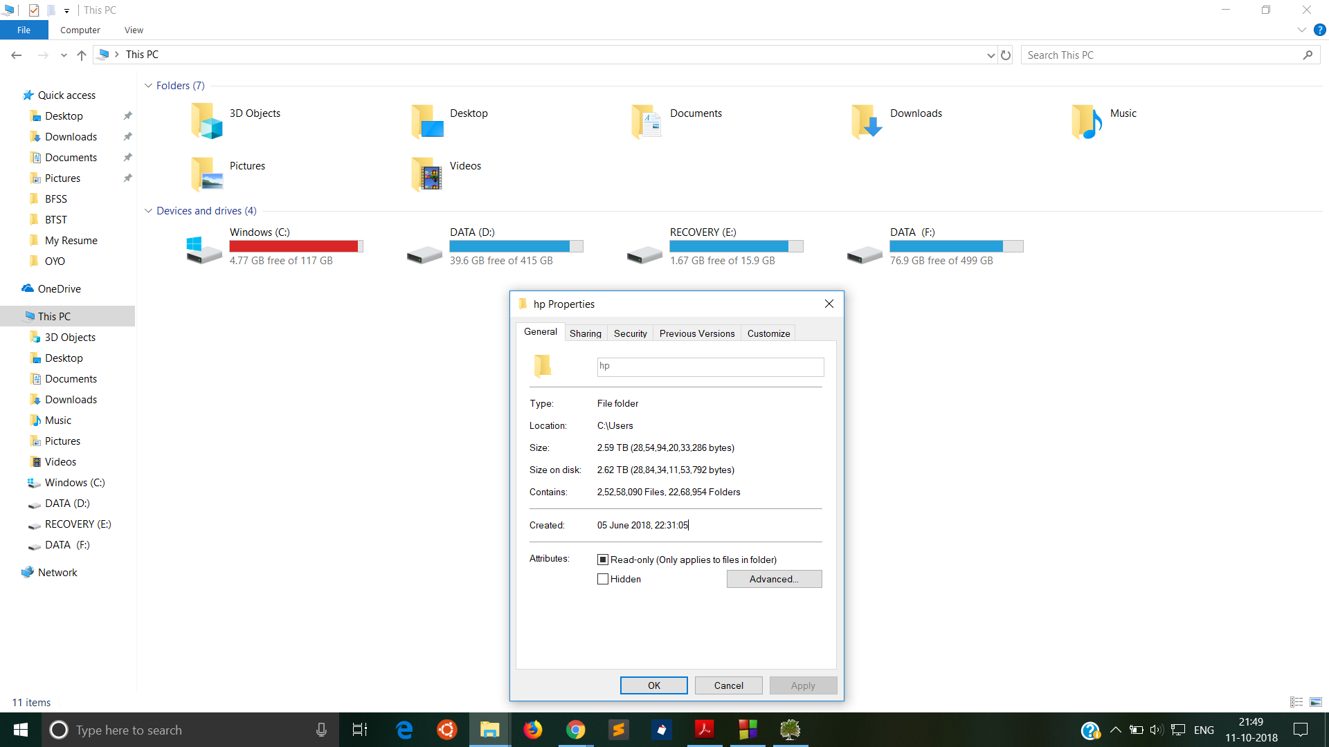 How do I move 'Users" folder from C (SSD) to F (HDD) drive? ed6371ef-bd87-4b0d-8932-0631675572e4?upload=true.png