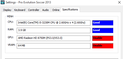 Unable to play PES 2013 on Windows 10 ed745d73-a710-41f6-9d11-44f05e6b716d.png