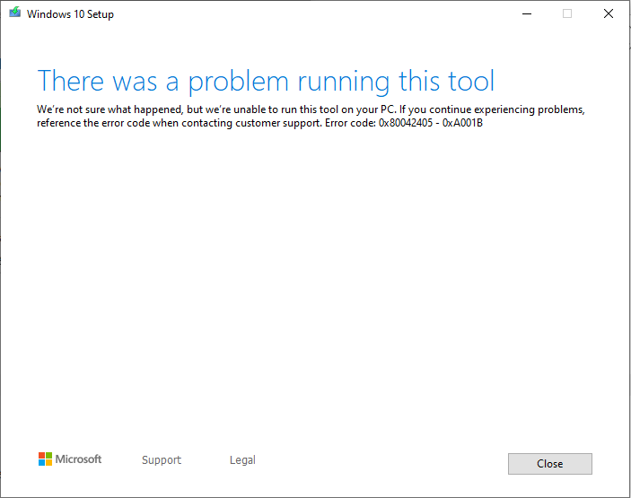 Help for Fixing The Media Creation Tool error "There was a problem running this tool". edf67670-c632-4437-8359-af74c791cae5?upload=true.png