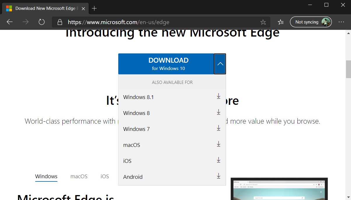 How to download new Microsoft Edge on Windows 10 Edge-download-option.jpg