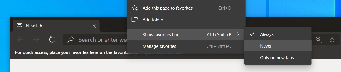 Microsoft Edge for Windows 10 picks up a new update with improvements Edge-favorites-bar.jpg