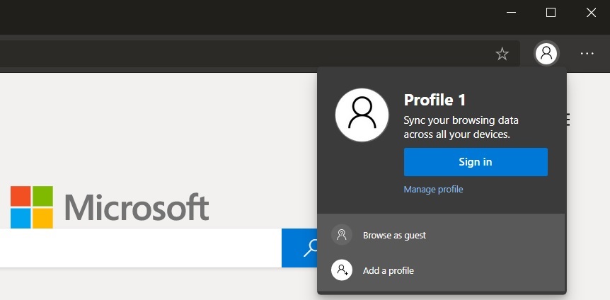 Hands-on with the early features of Microsoft Chromium Edge on Windows 10 Edge-profile.jpg