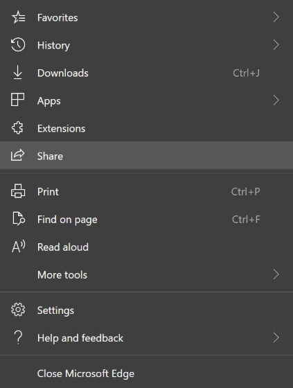 New Microsoft Edge is getting Windows 10 share integration Edge-share-dialog.jpg