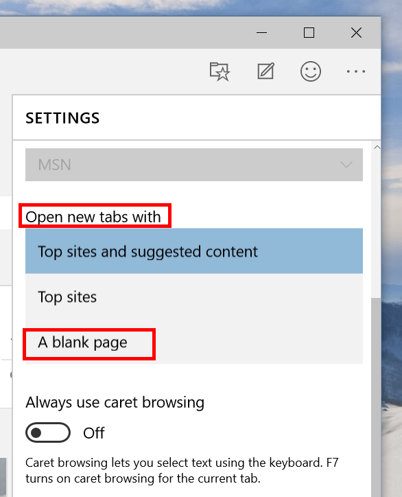Edge (v86.0.622.58) - New Tab Page issue - unable to customize edge_newtab_10122_3.png