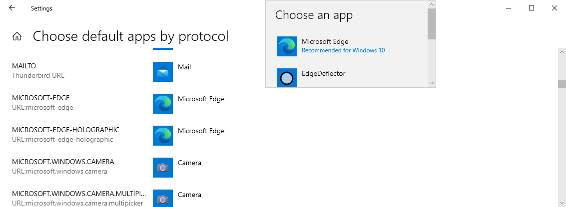 EdgeDeflector 1.2 released: redirect Edge requests to your favorite browser edgedeflector-windows-10.png