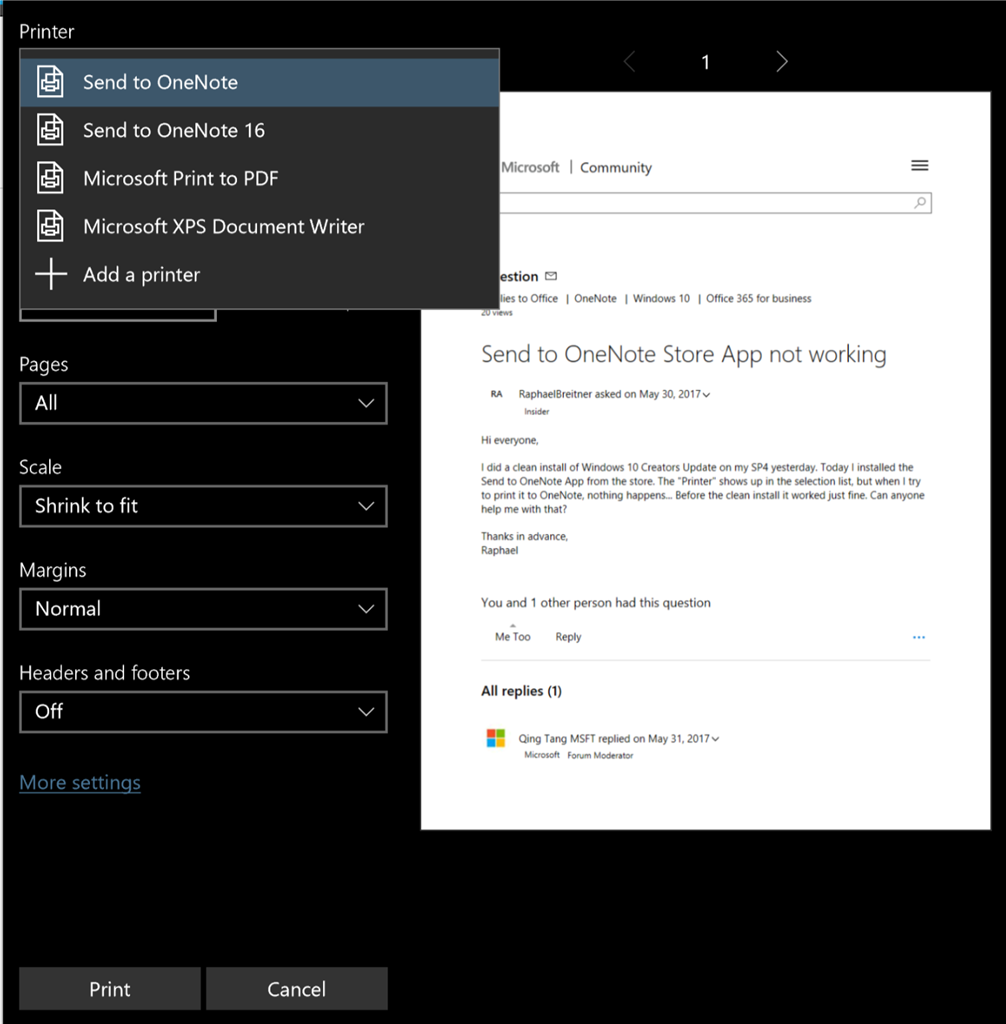 Hello, I'm having trouble sending to OneNote 2016. It sends to the other OneNote account ee089e37-f76a-45c1-b4c7-c8d8d2b5a877.png