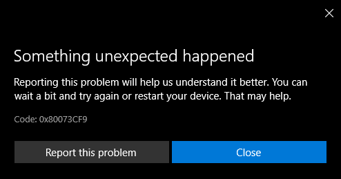 Forza Horizon 4 won't install 0x80073CF9 ee79500d-ef21-4a89-afc5-b0896491480c?upload=true.png
