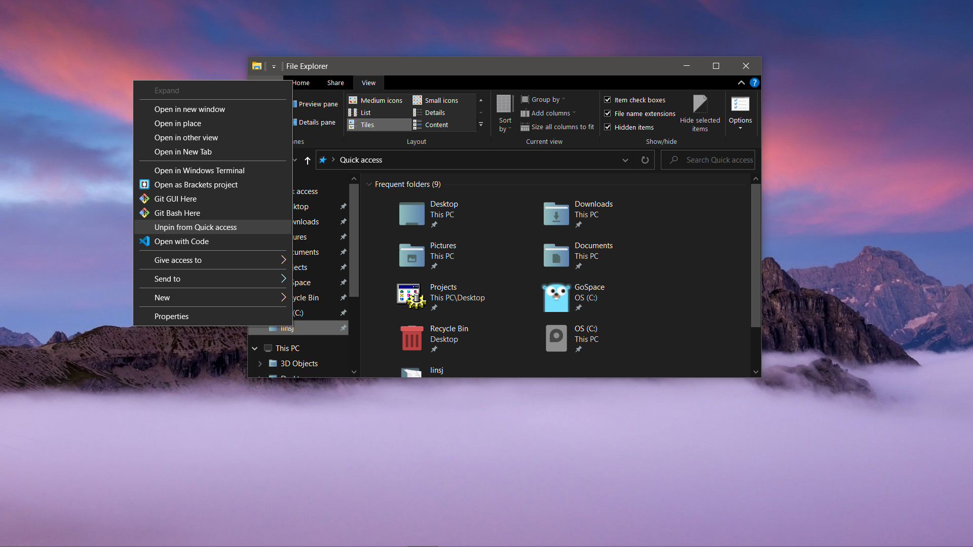 Can not unpin folder from quick access. ee867afb-a0d5-4835-84f6-1ccc4d3ab284?upload=true.png