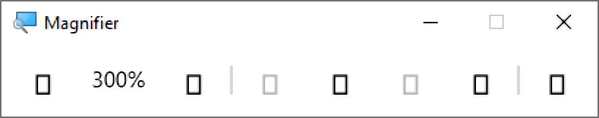 Magnifier missing buttons after Windows 10 2004 Update eeb4fd11-34f3-4385-ac17-a6f08d89e071?upload=true.png