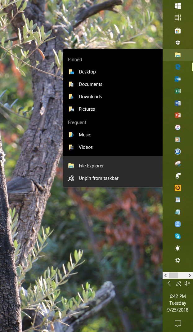 Pinned Folders cannot be click launched from Taskbar Explorer list eeb5d240-6bd7-4b09-9a52-a04dc20ec235?upload=true.jpg