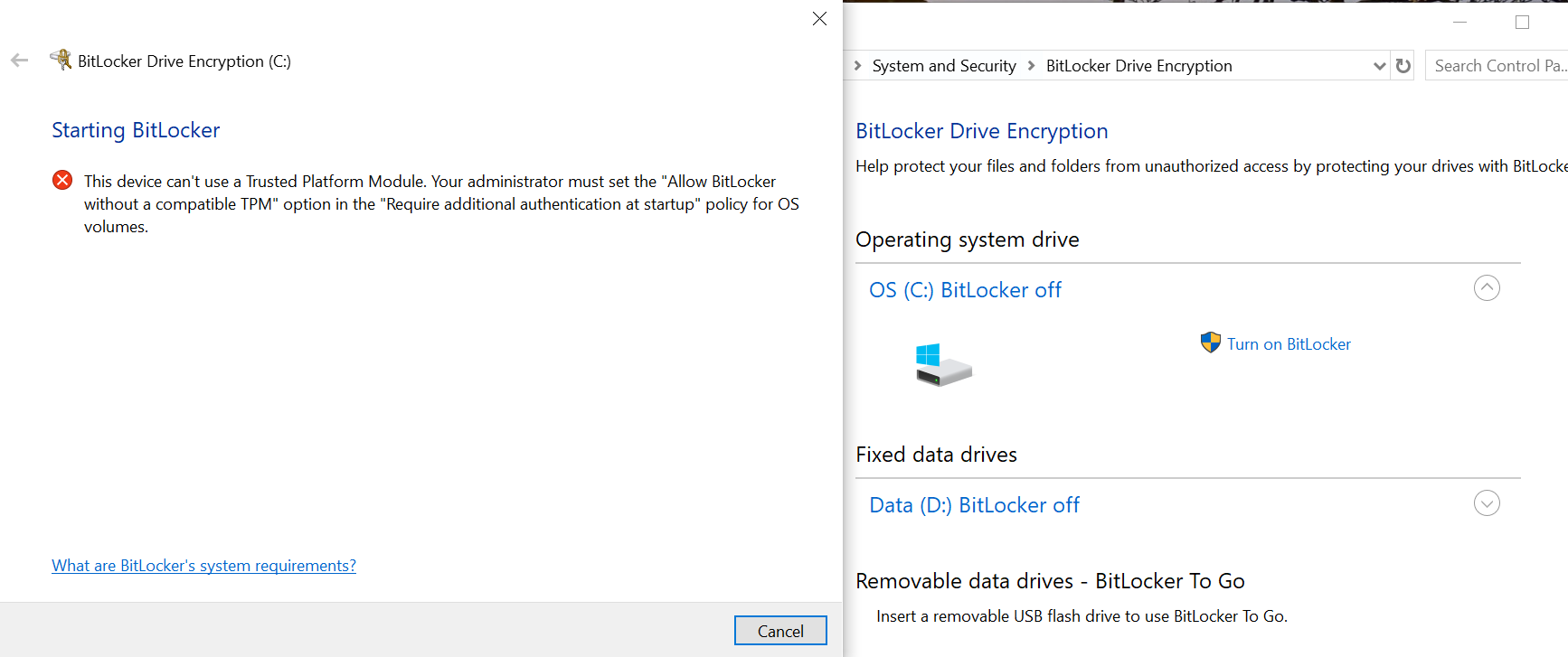 How to turn on the BitLocker? eefacb8c-cf9d-4f11-bac4-48a75246ddc0?upload=true.png