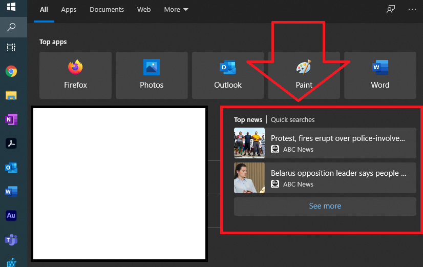 How do I get rid of the "Top News" in my start menu? I have searched everywhere and can't... ef06d417-09c3-4393-b259-5278c41597ab?upload=true.png