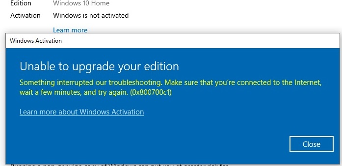 Windows 10 home v1909 digital activation error ef146757-00a4-4f24-9824-75d222f41228?upload=true.jpg