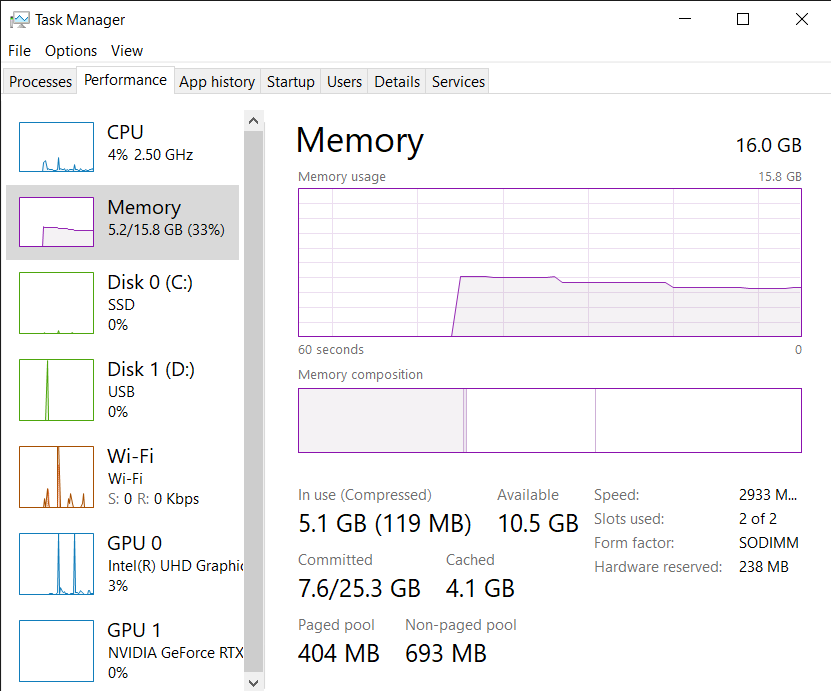 45%+ RAM Usage while idle with 16gb, no traces in Task Manager ef378d7c-f5c6-4340-861d-2803fbdf84ad?upload=true.png