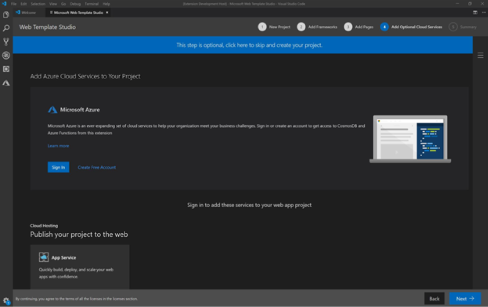 Announcing Microsoft Web Template Studio version 2.0 efa5434985f52b08b4a52706b6812898.png
