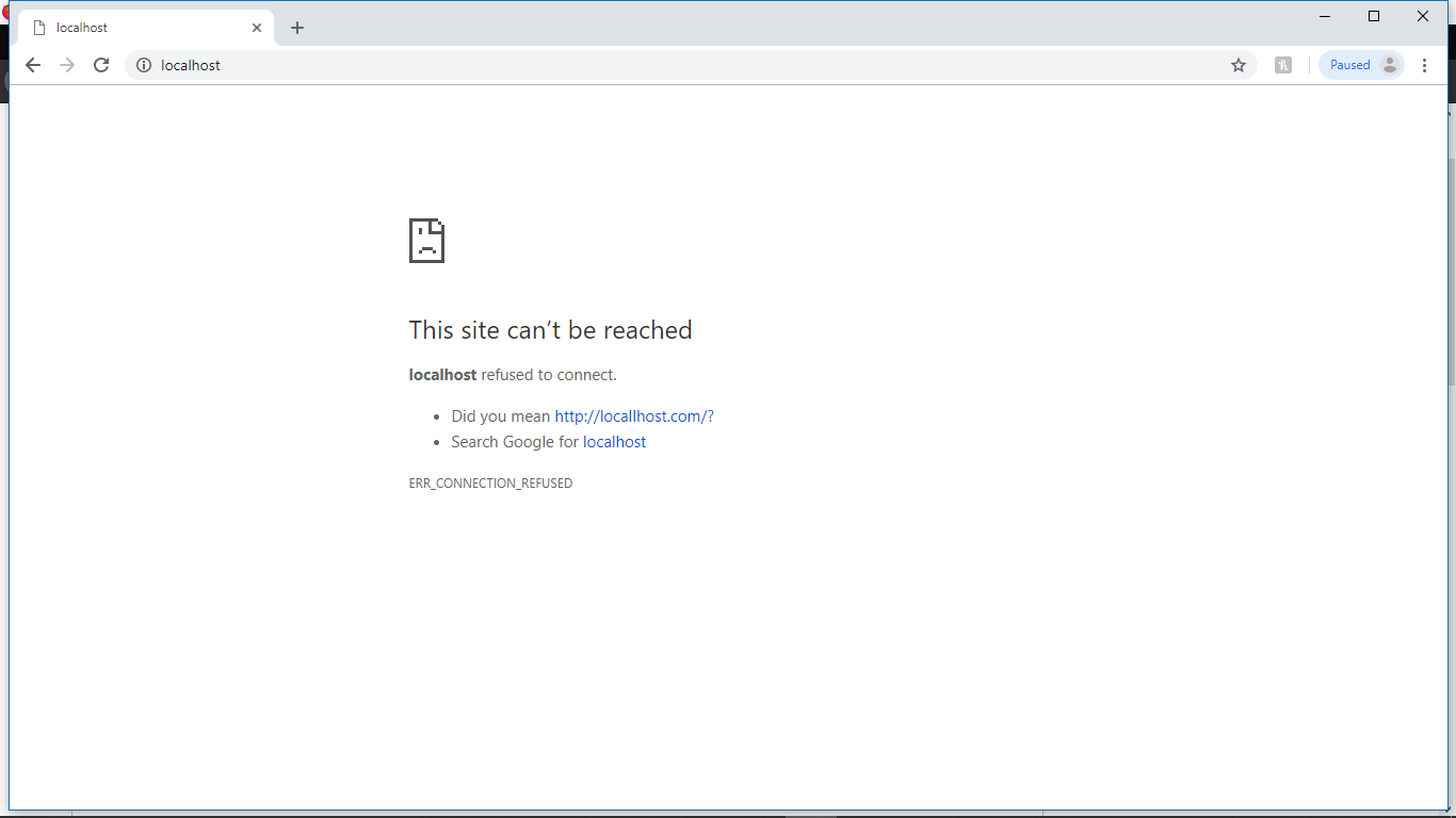 I am not able to access the local host. efd06585-32ae-43fd-bd83-6fdc2b514dbf?upload=true.png