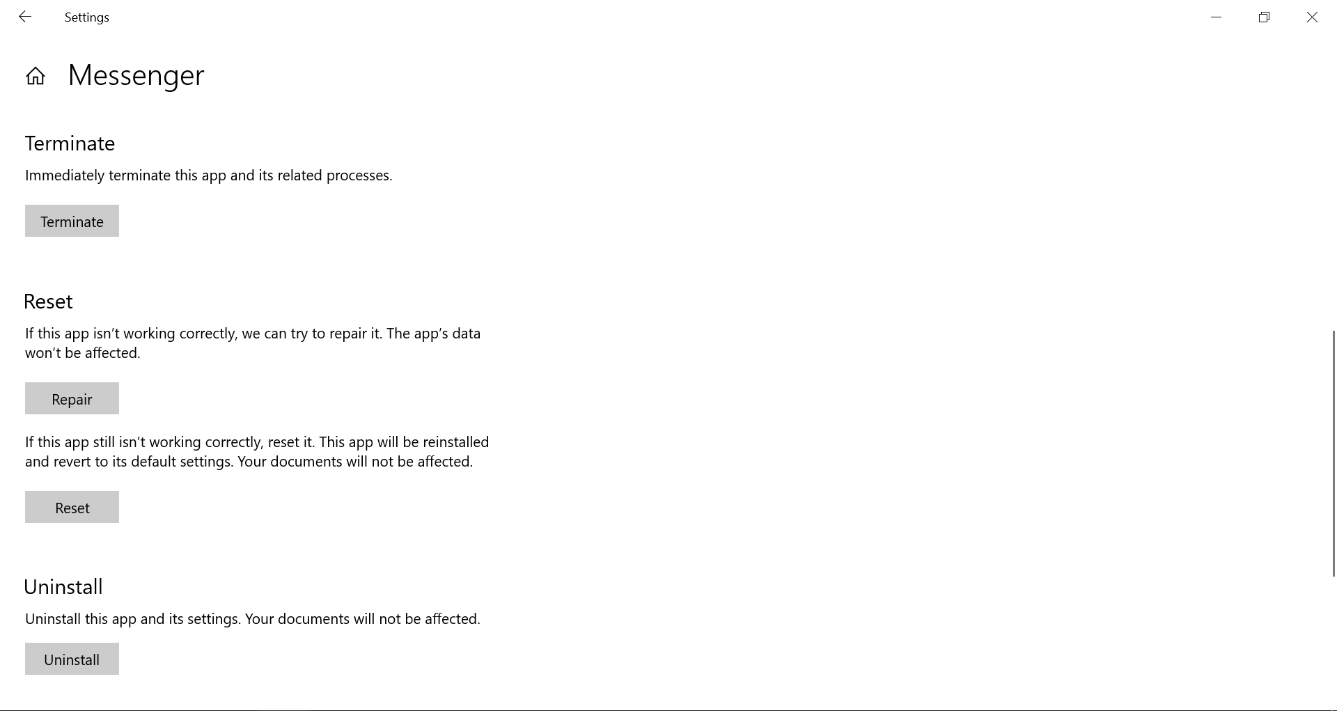 Options to change app permissions do not show facebook messenger efddcb01-10d6-4498-b8e8-87af1434767b?upload=true.png