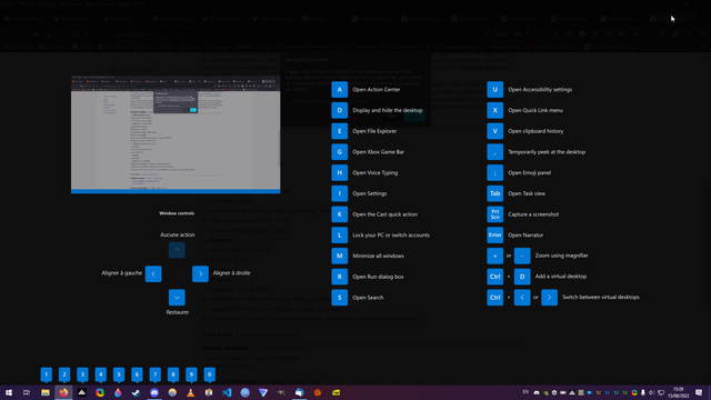 Apparently, Windows 10 has some sort of built-in cheat sheet. No idea how I activated it,... emgwa5v9tvh91.png