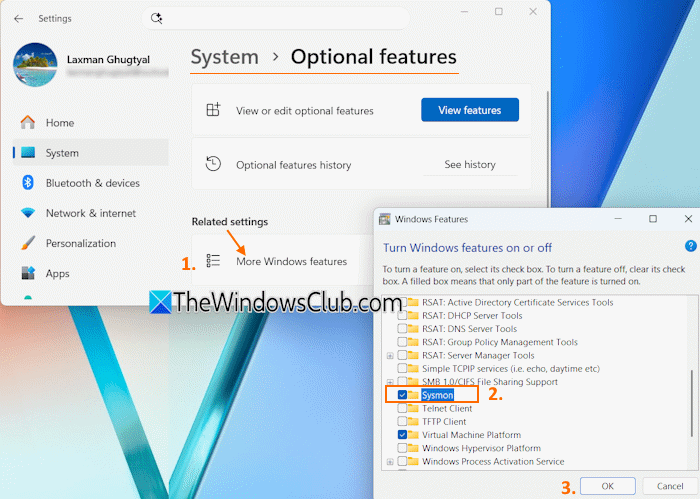 How to enable built-in Sysmon in Windows 11 enable-built-in-sysmon-settings-app.png
