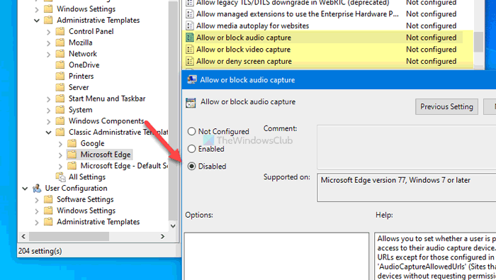 How to enable or disable Audio, Video, and Screen Capture in Edge enable-disable-audio-video-screen-capture-edge.png