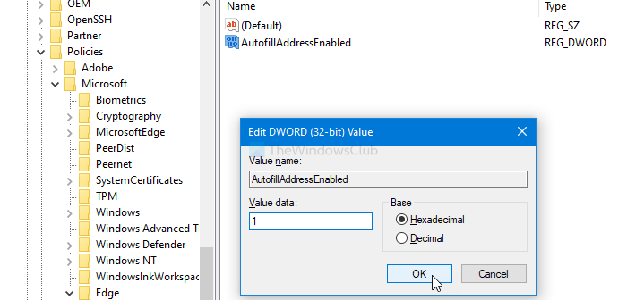 How to enable or disable AutoFill for Addresses and Credit Cards in Edge on Windows 10 enable-disable-auto-addesss-credit-card-edge-2.png