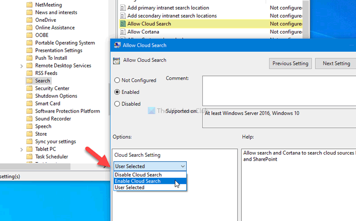 How to enable or disable Cloud Content Search in Taskbar search box in Windows 10 enable-disable-cloud-content-search-1.png