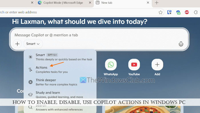 How to enable, disable, use Copilot Actions in Windows 11 enable-disable-use-copilot-actions.png