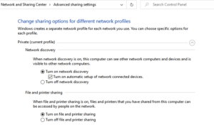 Cannot see other computers on your network in Windows 10 enable-network-sharing-and-discovery-300x179.png