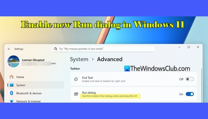 Enable new Run dialog in Windows 11 Enable-new-Run-dialog-in-Windows-11.jpg