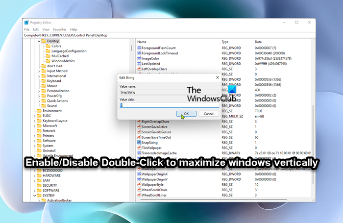 How to enable or disable Double-Click to maximize window vertically in Windows 11/10 Enable-or-Disable-Double-Click-to-maximize-windows-vertically.png