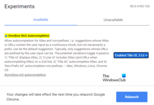 Enable Rich Address Bar Autocompletion Suggestions in Chrome browser Enable-or-Disable-Rich-Address-Bar-Autocompletion-Suggestions-in-Chrome-300x204.png