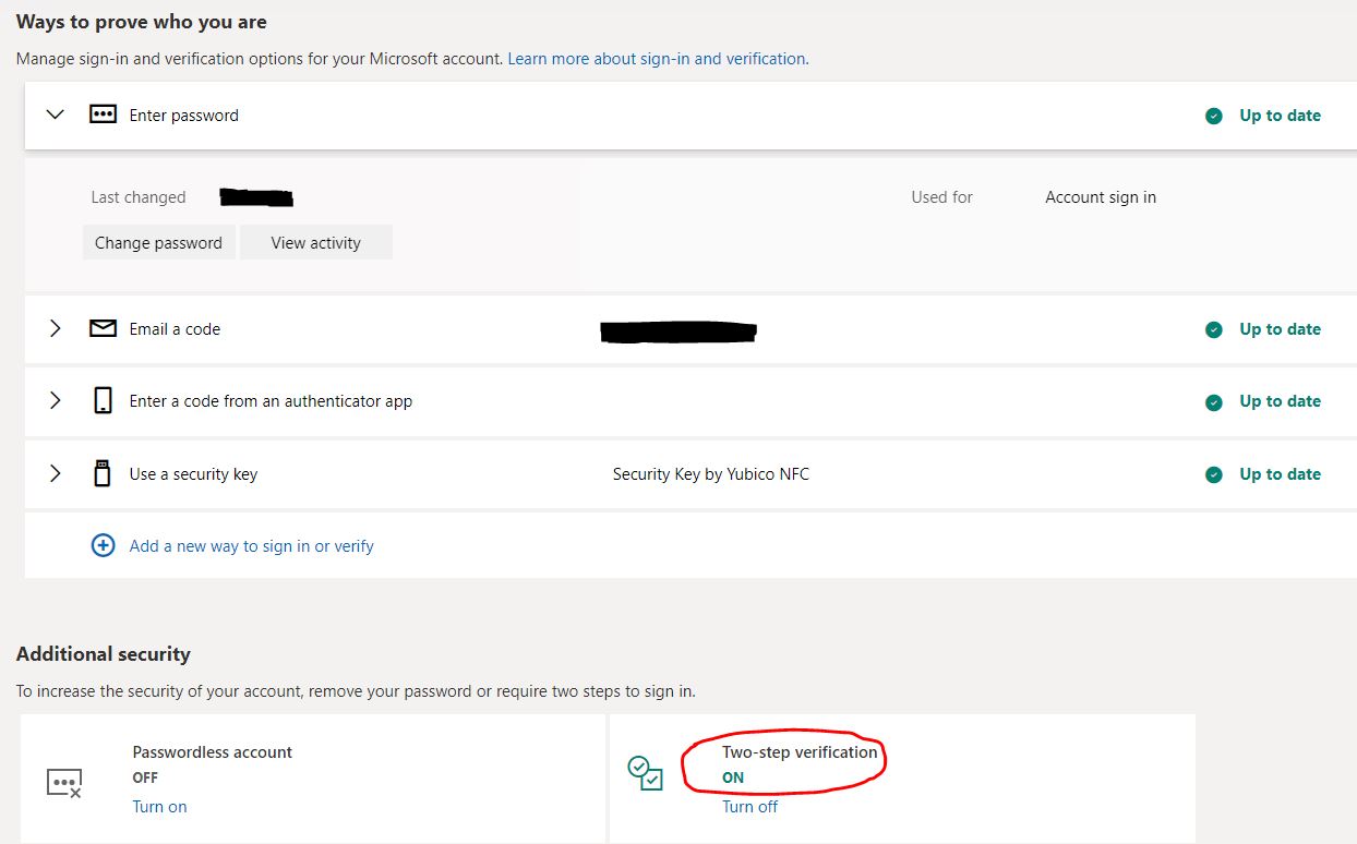 How do I use the Yubikey Security key FIDO2 for passwordless secure logon to Windows? ered-after-trying-sign-into-ms-fido2-key-removed-microsoft-account-security_verification-options.jpg