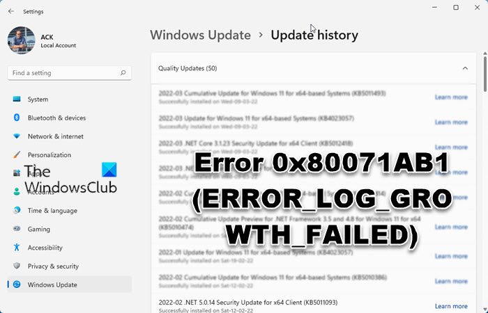 Fix Error 0x80071AB1 (ERROR_LOG_GROWTH_FAILED) on Windows 11/10 Error-0x80071AB1-ERROR_LOG_GROWTH_FAILED.jpg
