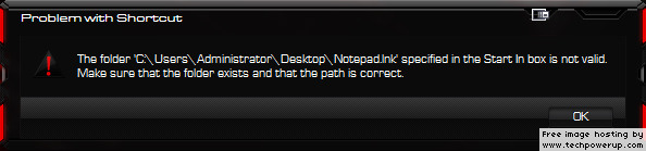 Create File History shortcut in Windows 10 Error503.jpg