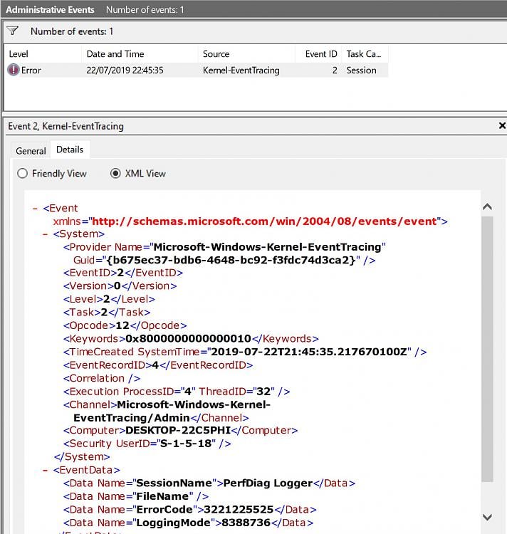 PerfDiag Logger failed to start 0xC0000035 ession-perfdiag-logger-failed-start-error-0xc0000035-event-id-2-a-kernel-eventtracing-event-id-2.jpg