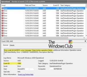 Event ID 1098: Error 0xCAA5001C, Token broker operation failed in Windows 10 Event-1098_Error-0xCAA5001C-Token-broker-operation-failed_Windows-10-300x264.jpg