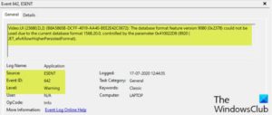 Fix Event ID 642 ESENT error on Windows 10 Event-ID-642-ESENT-error-300x127.jpg