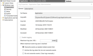 Windows 10 missing events in the Event Log Event-Log-Viewer-Settings-300x181.png