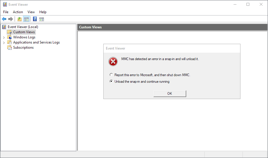 Windows 10: Event Viewer error after installing KB4503293 and KB4503327 event-viewer-error-windows-10.png